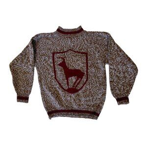 Vintage Boundary Waters Antelope Sweater M Oversize Crest Poet Nordic Hiking